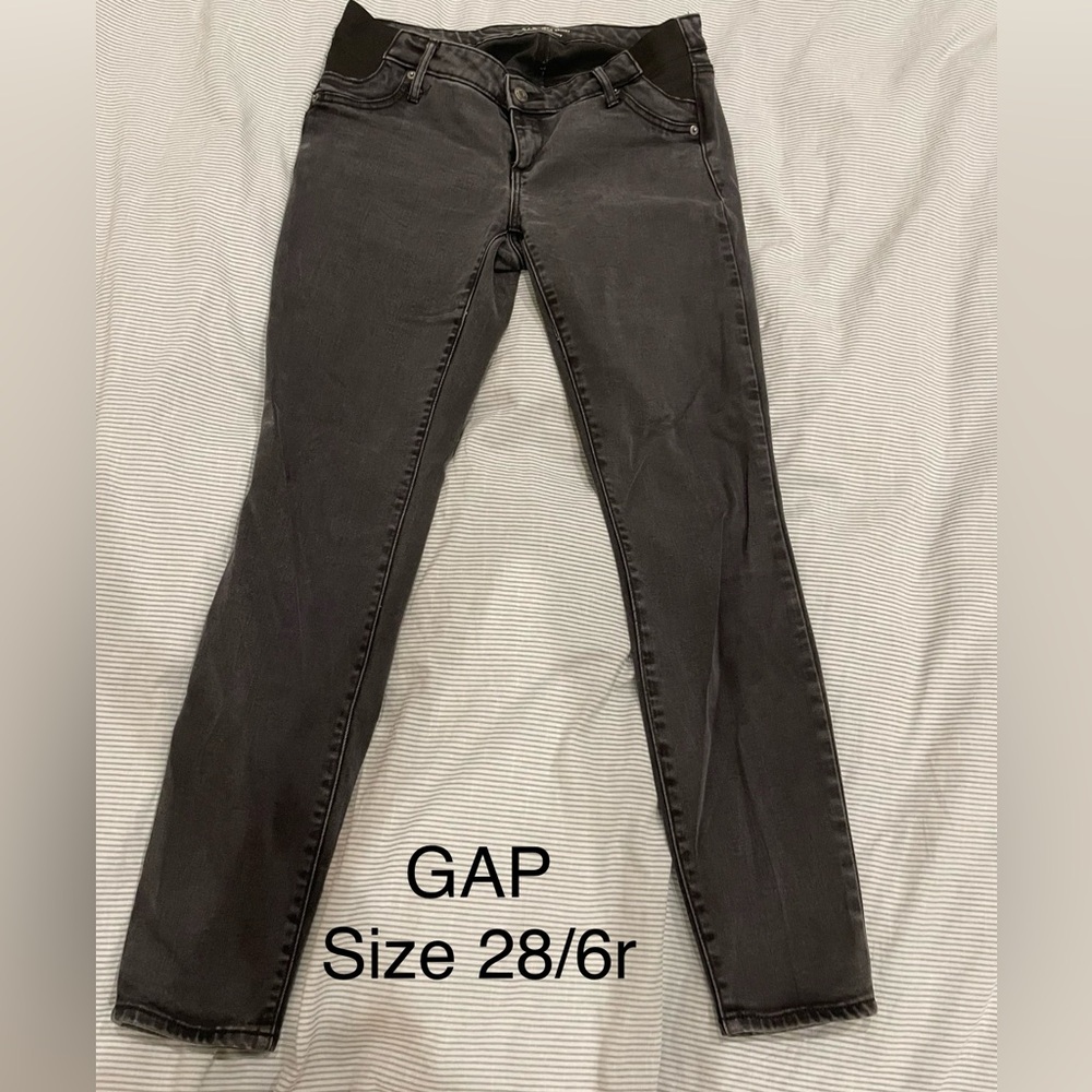 GAP Charcoal Maternity Skinny Jeans